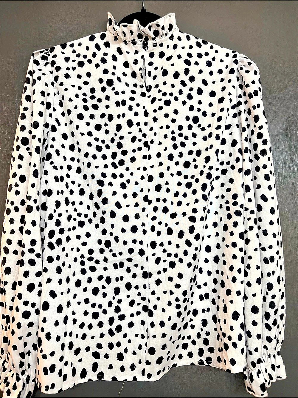 Women's Long Sleeve Animal Print Blouse